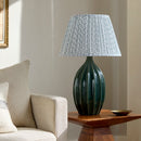Hospitality furniture - Green Fluted Ceramic Table Lamp - www.oroatrade.com