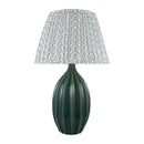 Hospitality furniture - Green Fluted Ceramic Table Lamp - www.oroatrade.com