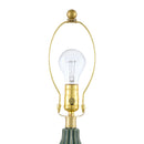Hospitality furniture - Green Fluted Ceramic Table Lamp - www.oroatrade.com