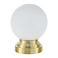Hospitality furniture - White Glass Globe Table Lamp - www.oroatrade.com
