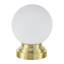 Hospitality furniture - White Glass Globe Table Lamp - www.oroatrade.com