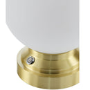 Hospitality furniture - White Glass Globe Table Lamp - www.oroatrade.com