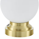 Hospitality furniture - White Glass Globe Table Lamp - www.oroatrade.com