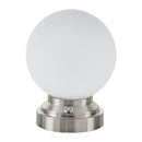 Hospitality furniture - White Glass Globe Table Lamp - www.oroatrade.com