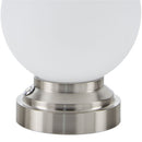 Hospitality furniture - White Glass Globe Table Lamp - www.oroatrade.com