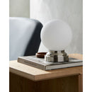 Hospitality furniture - White Glass Globe Table Lamp - www.oroatrade.com