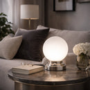 Hospitality furniture - White Glass Globe Table Lamp - www.oroatrade.com