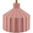 Hospitality furniture - Fluted Ceramic Accent Table Lamp - www.oroatrade.com
