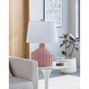 Hospitality furniture - Fluted Ceramic Accent Table Lamp - www.oroatrade.com