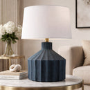 Hospitality furniture - Fluted Ceramic Accent Table Lamp - www.oroatrade.com