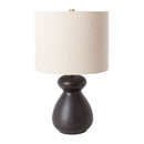 Modern European furniture - Glazed Black Ceramic Table Lamp - www.oroatrade.com