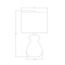 Modern European furniture - Glazed Black Ceramic Table Lamp - www.oroatrade.com