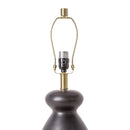 Modern European furniture - Glazed Black Ceramic Table Lamp - www.oroatrade.com