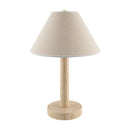 Contract furniture - Cream Travertine Accent Table Lamp - www.oroatrade.com