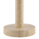 Contract furniture - Cream Travertine Accent Table Lamp - www.oroatrade.com