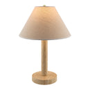 Contract furniture - Cream Travertine Accent Table Lamp - www.oroatrade.com