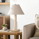 Contract furniture - Cream Travertine Accent Table Lamp - www.oroatrade.com
