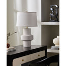 Hospitality furniture - White Ceramic Modern Table Lamp - www.oroatrade.com