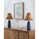 Modern European furniture - Braided Seagrass Table Lamp Set (2) - www.oroatrade.com