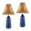 Modern European furniture - Braided Seagrass Table Lamp Set (2) - www.oroatrade.com