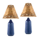 Modern European furniture - Braided Seagrass Table Lamp Set (2) - www.oroatrade.com