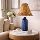 Modern European furniture - Braided Seagrass Table Lamp Set (2) - www.oroatrade.com