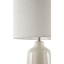 Modern European furniture - Glazed White Ceramic Table Lamp - www.oroatrade.com