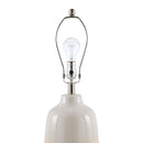 Modern European furniture - Glazed White Ceramic Table Lamp - www.oroatrade.com