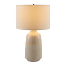 Modern European furniture - Glazed White Ceramic Table Lamp - www.oroatrade.com