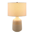 Modern European furniture - Glazed White Ceramic Table Lamp - www.oroatrade.com