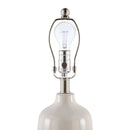 Modern European furniture - Glazed White Ceramic Table Lamp - www.oroatrade.com