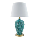 Hospitality furniture - Green Ceramic Rose Table Lamp - www.oroatrade.com