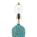 Hospitality furniture - Green Ceramic Rose Table Lamp - www.oroatrade.com
