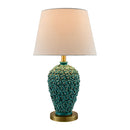 Hospitality furniture - Green Ceramic Rose Table Lamp - www.oroatrade.com