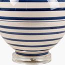 Contract furniture - Navy Stripes Ceramic Table Lamp - www.oroatrade.com