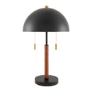 Hospitality furniture - Black Metal Dome Table Lamp - www.oroatrade.com