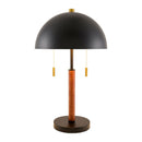 Hospitality furniture - Black Metal Dome Table Lamp - www.oroatrade.com