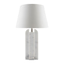 Hospitality furniture - White Marble Linen Table Lamp L - www.oroatrade.com