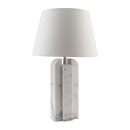 Hospitality furniture - White Marble Linen Table Lamp L - www.oroatrade.com