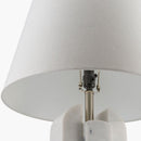 Hospitality furniture - White Marble Linen Table Lamp L - www.oroatrade.com