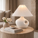 Hospitality furniture - Pleated Linen Accent Table Lamp - www.oroatrade.com