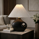 Hospitality furniture - Pleated Linen Accent Table Lamp - www.oroatrade.com
