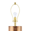 Contract furniture - Brown Stripes Wooden Floor Lamp - www.oroatrade.com