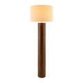 Modern European furniture - Cylindrical Rubberwood Accent Floor Lamp - www.oroatrade.com