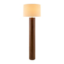 Modern European furniture - Cylindrical Rubberwood Accent Floor Lamp - www.oroatrade.com