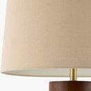 Modern European furniture - Cylindrical Rubberwood Accent Floor Lamp - www.oroatrade.com