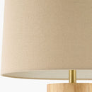 Modern European furniture - Cylindrical Rubberwood Accent Floor Lamp - www.oroatrade.com
