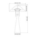 Contract furniture - Silver Accent Table Lamp - www.oroatrade.com