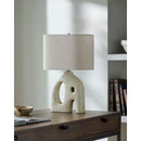 Hospitality furniture - Abstract Carved Base Table Lamp - www.oroatrade.com