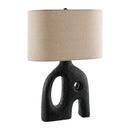 Hospitality furniture - Abstract Carved Base Table Lamp - www.oroatrade.com
